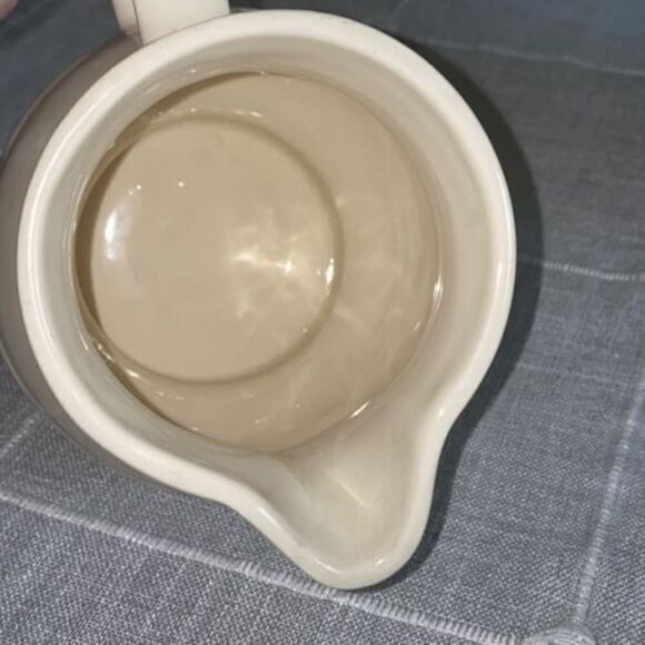 Longaberger Woven Traditions Blue Pottery Small Milk/Juice Syrup Pitcher - Picture 5 of 9